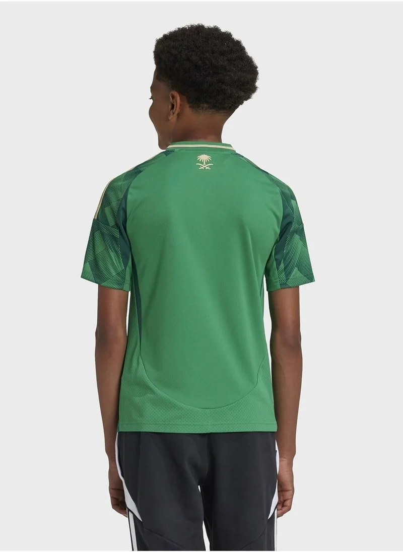 Adidas Saff H Jsy Y Green Football Jerseys For Kids Unisex 128